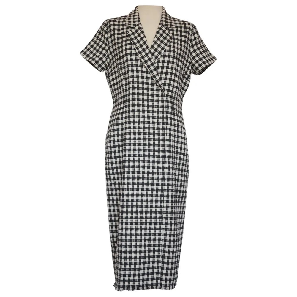Gant Rugger black and white button dress